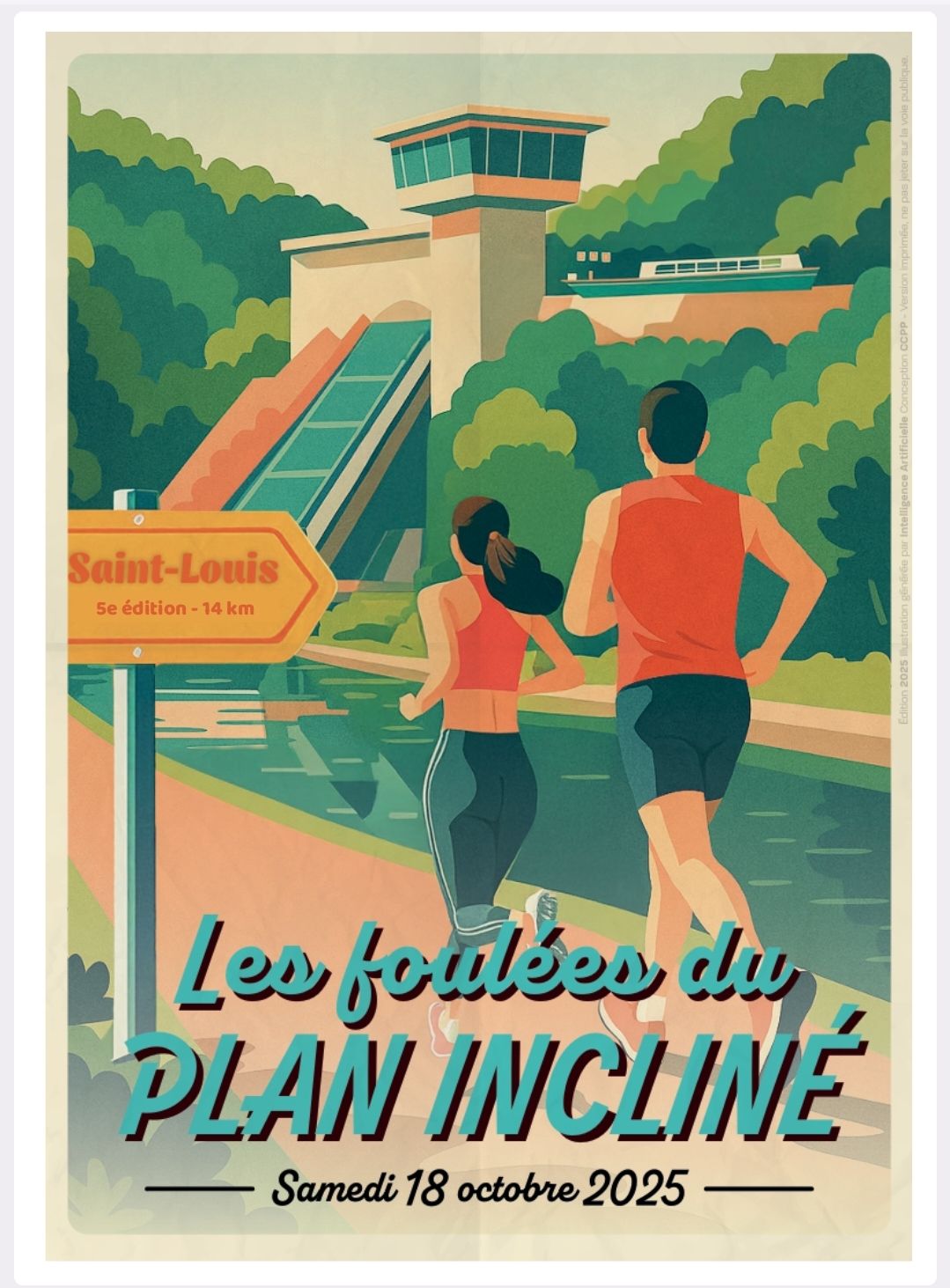 Affiche Foulées du Plan Inclinée